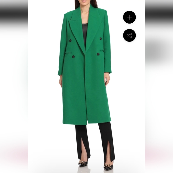 Avec Les Filles Double Breasted Over Coat - Picture 1 of 17